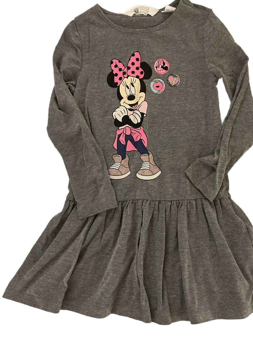 H&M Grey Minnie Dress size 4-6